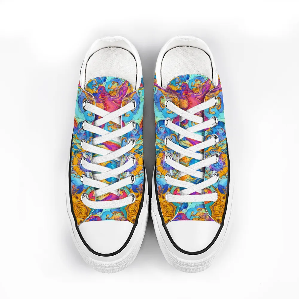 Colorful Collection - Classic Unisex Low Top Canvas Sneakers