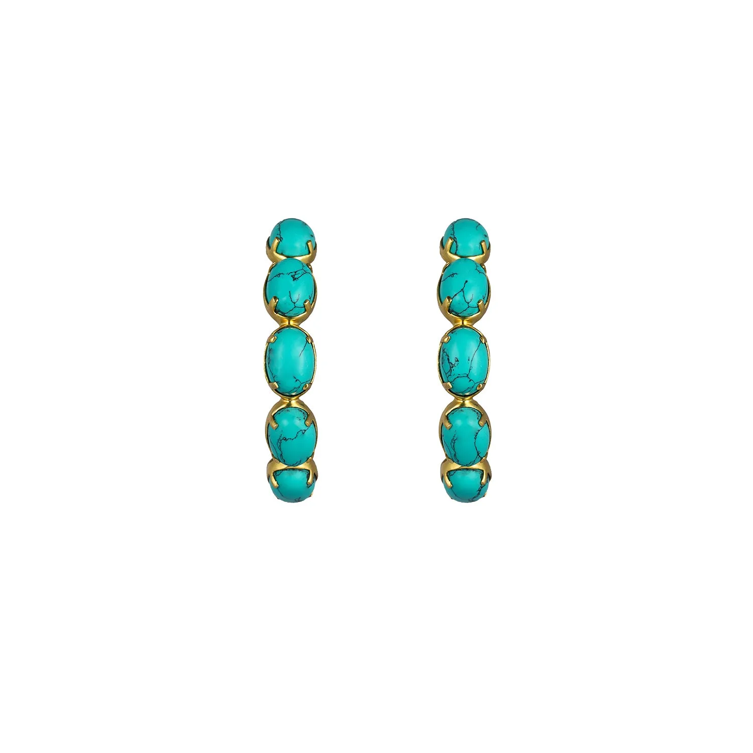 Como Earrings Turquoise