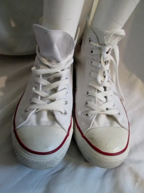 CONVERSE ALL STAR Chucks Hi-Top Sneaker Trainer Athletic Shoe WHITE M8 W10