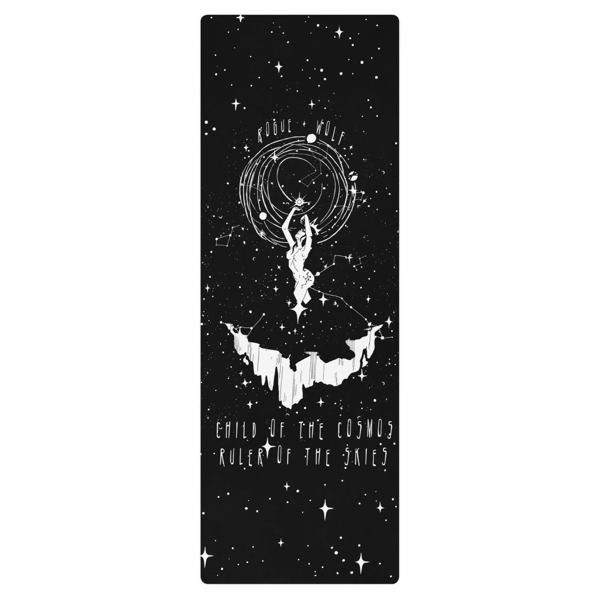 Cosmos Yoga Mat - Witchy Goth Non-Slip Exercise Mat for Yoga Pilates Fitness Cool Gothic Gift for yoga lovers