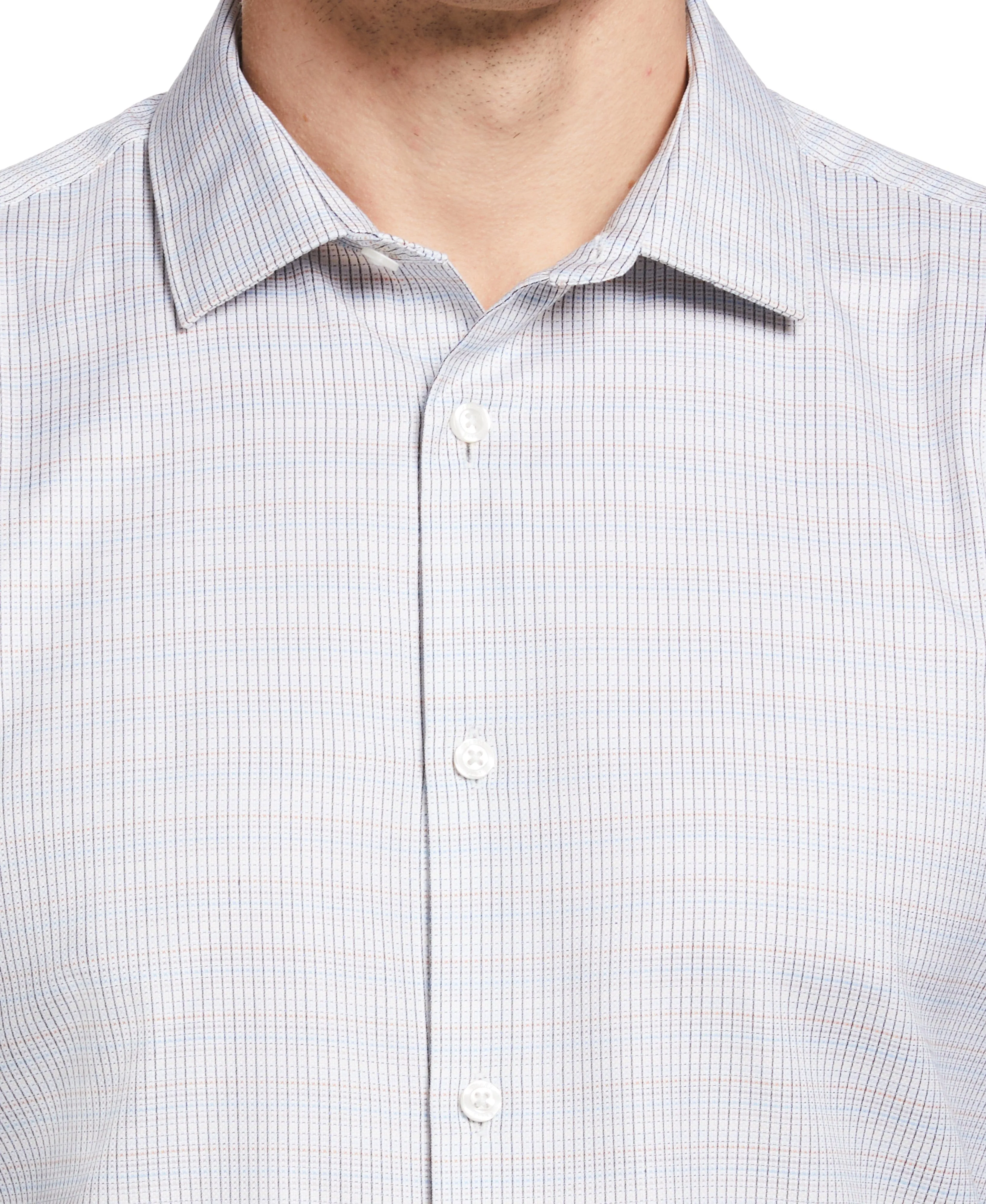 Cotton Dobby Multicolor Dress Shirt