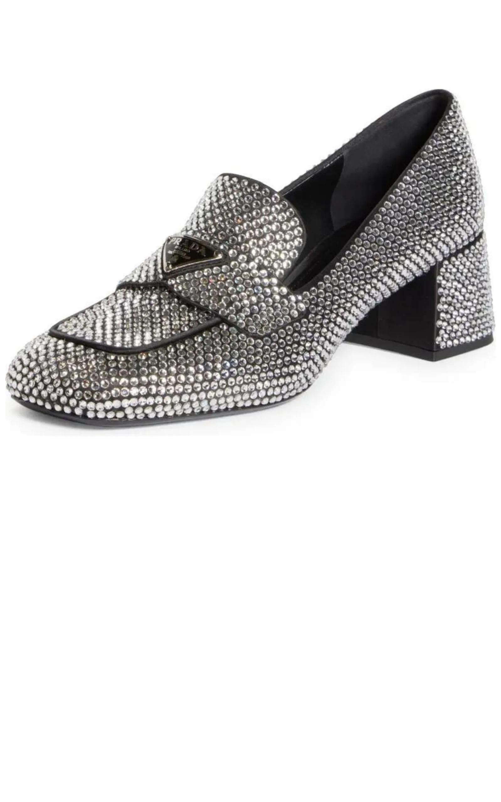 Crystal-embellished Logo-plaque Loafers