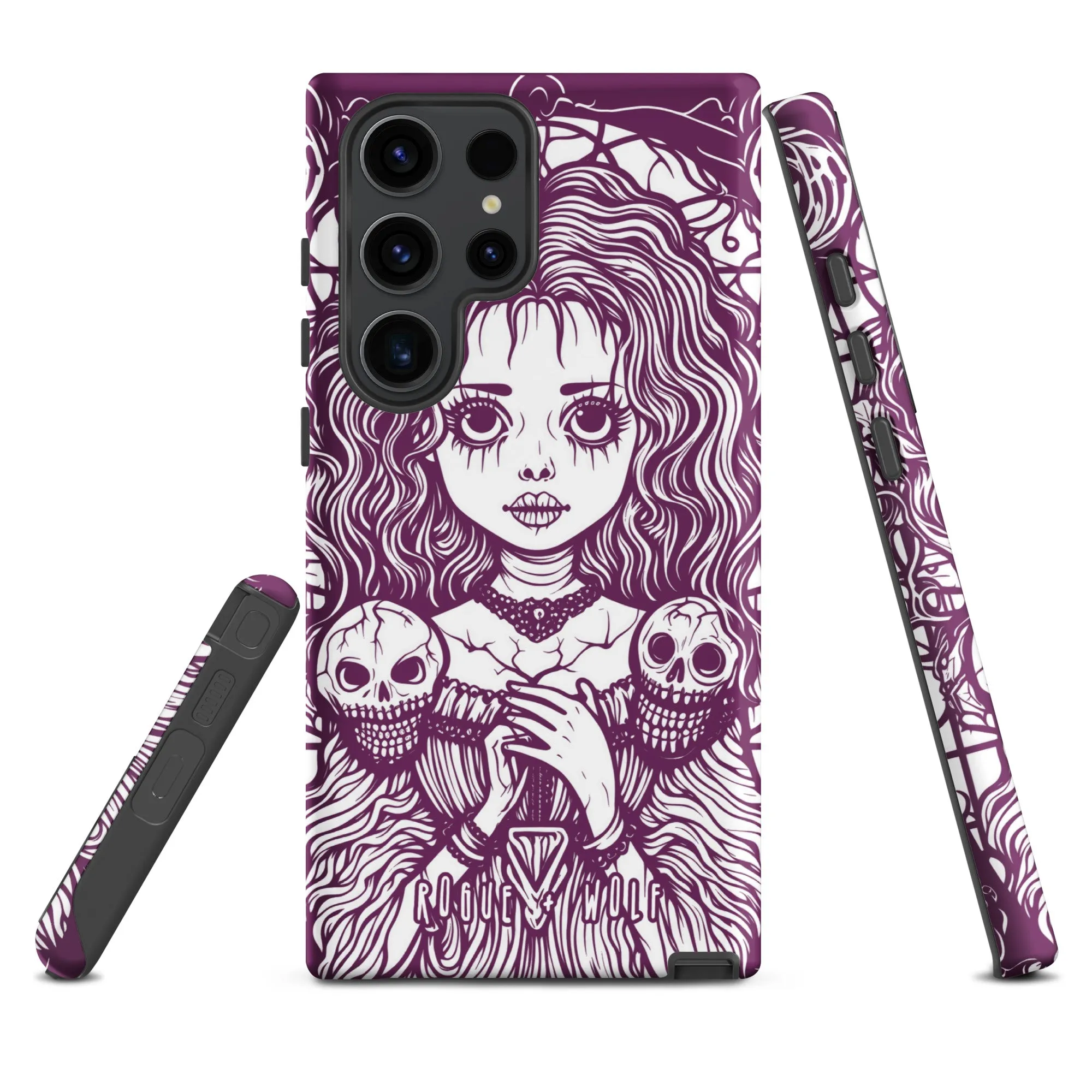 Cursed to Love Strong Phone Case for Samsung - Shockproof Witchy Case Goth Accessory Cool Gothic & Christmas Gifts