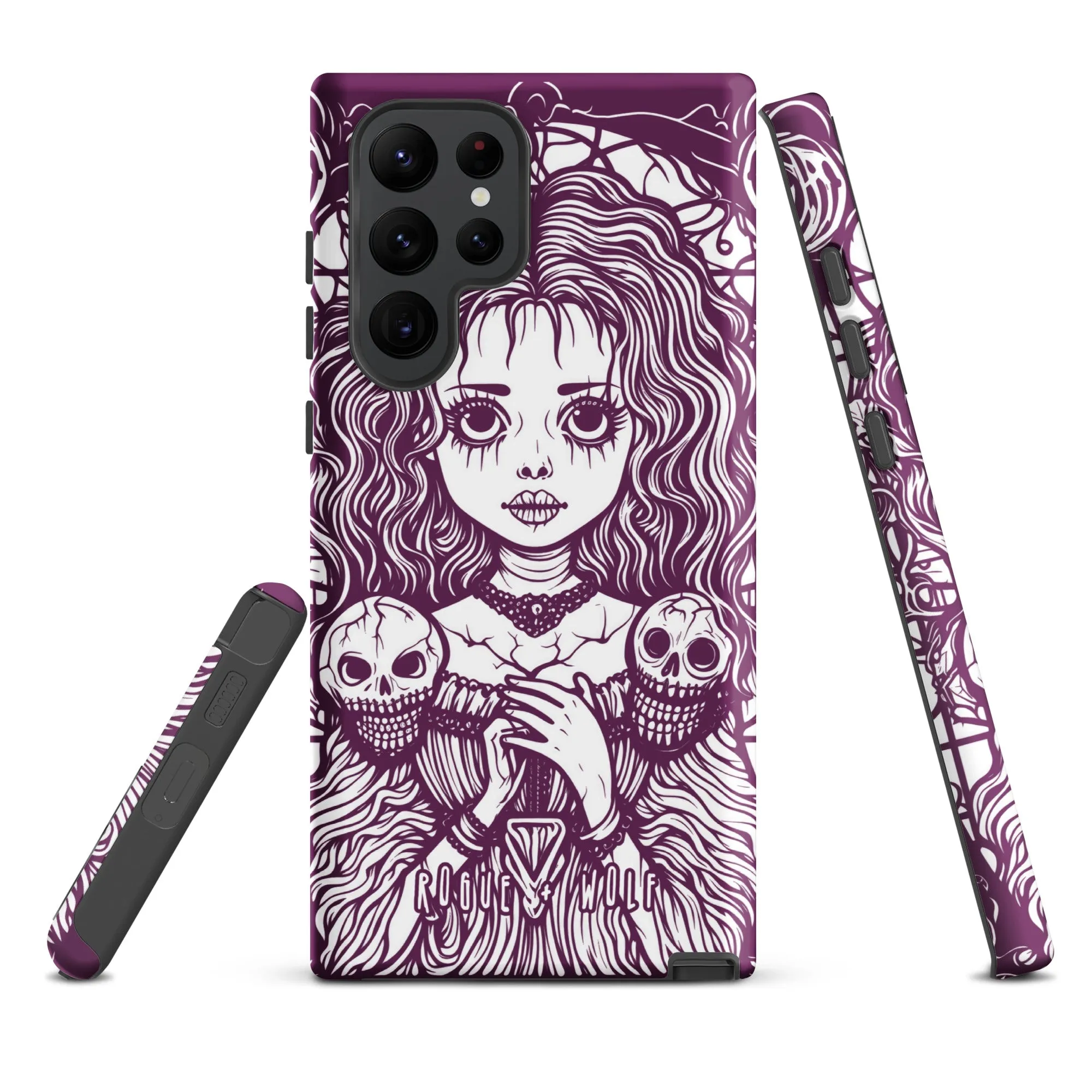 Cursed to Love Strong Phone Case for Samsung - Shockproof Witchy Case Goth Accessory Cool Gothic & Christmas Gifts