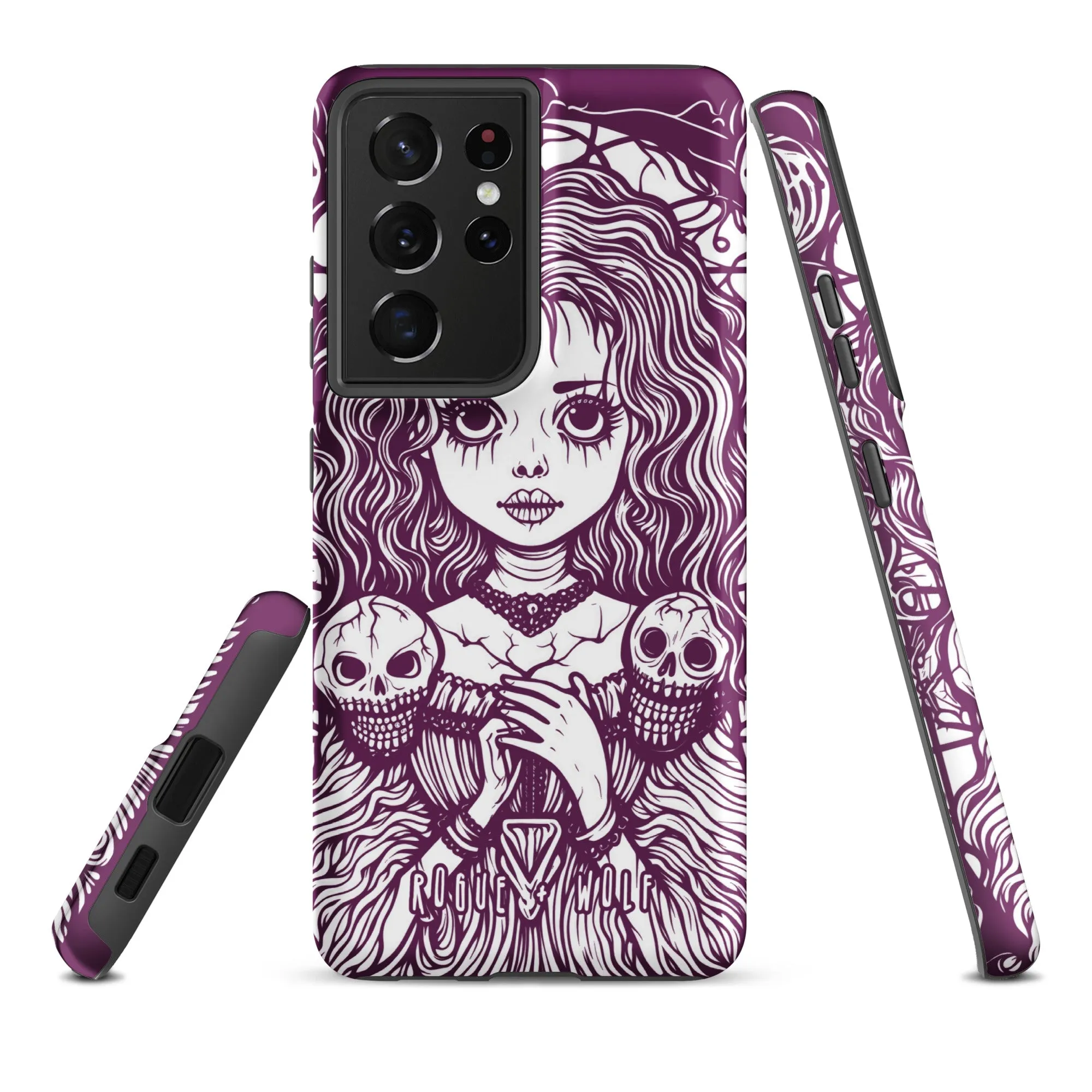 Cursed to Love Strong Phone Case for Samsung - Shockproof Witchy Case Goth Accessory Cool Gothic & Christmas Gifts