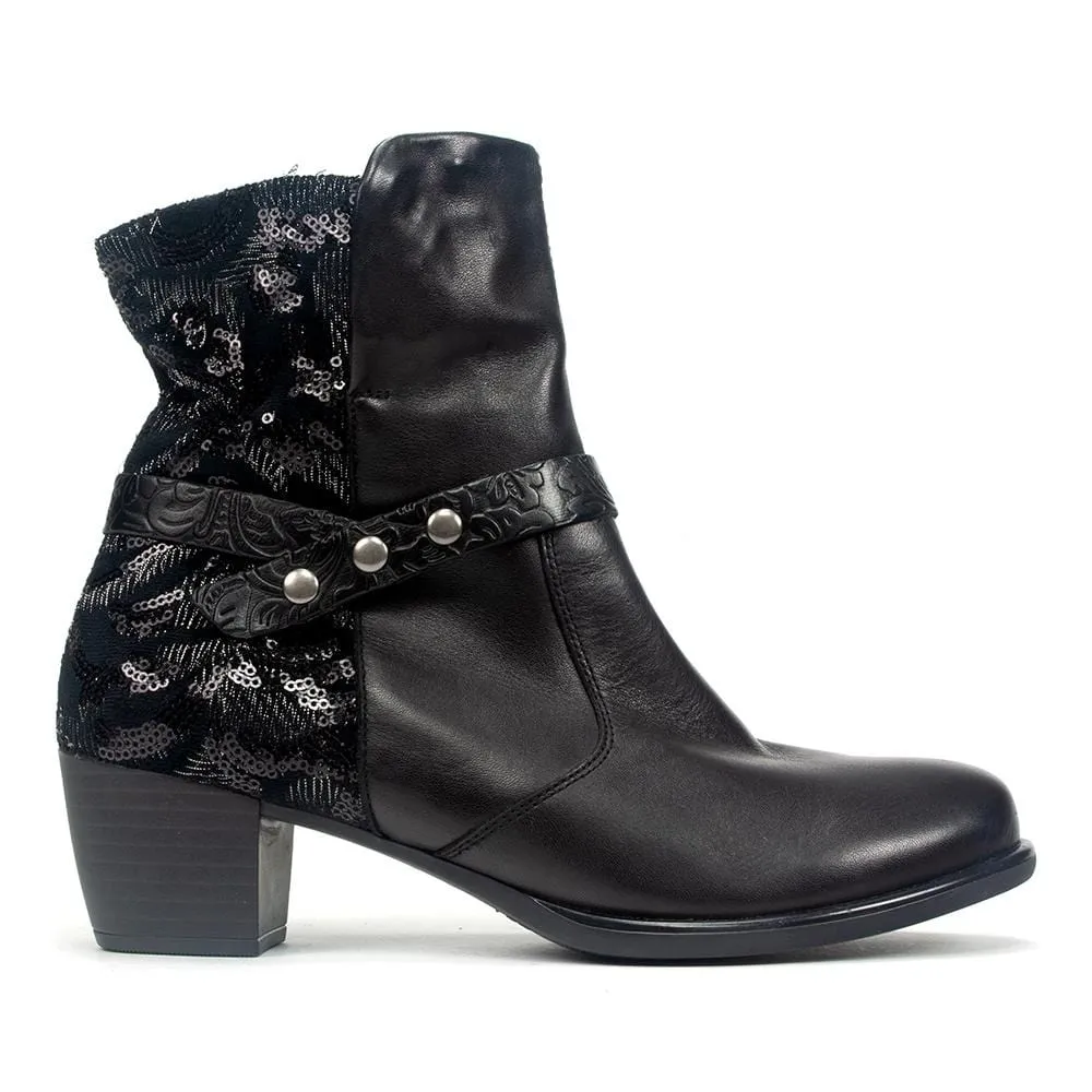 Floral Country Ankle Boot (R2676)