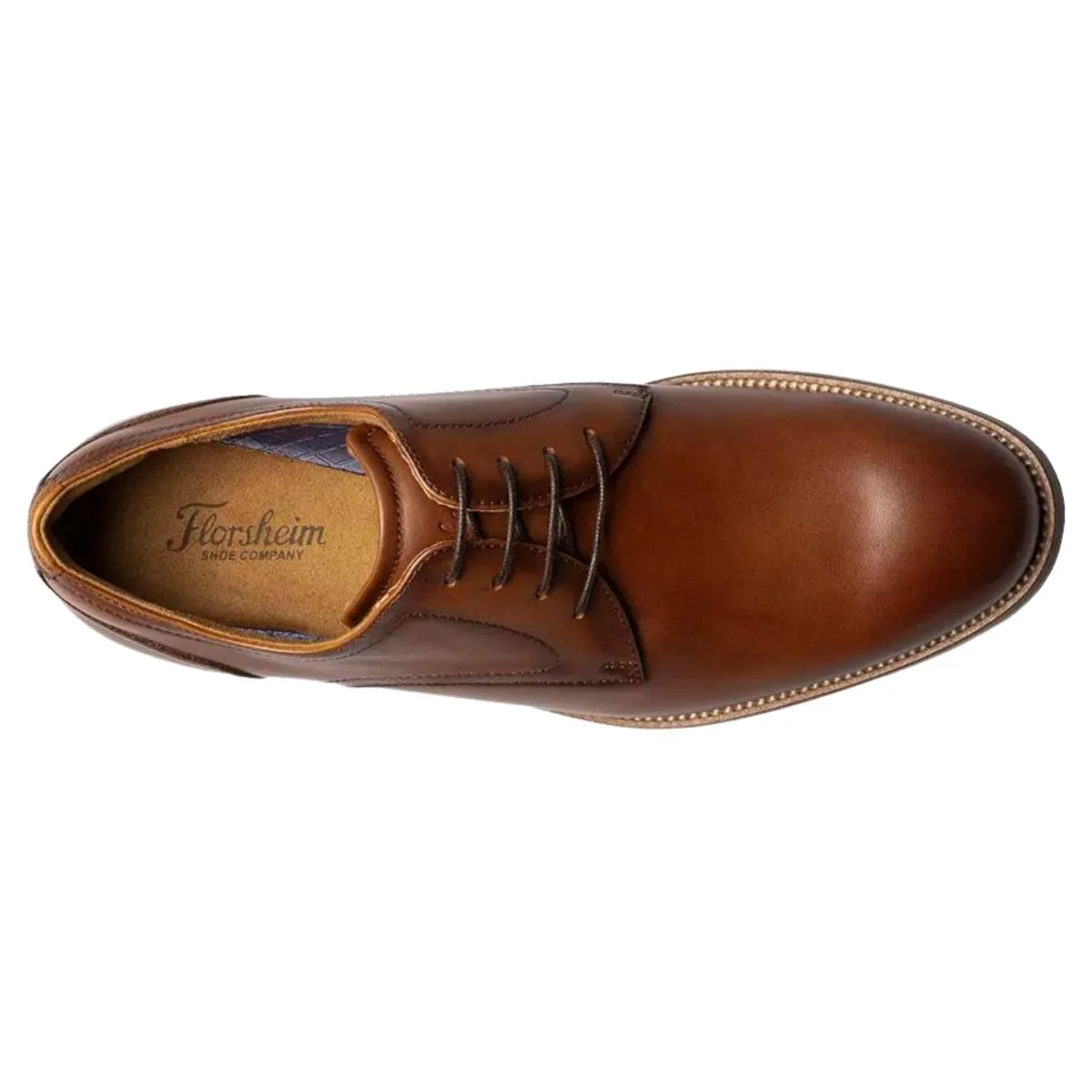 Florsheim Men's Rucci Plain Oxford Cognac Leather