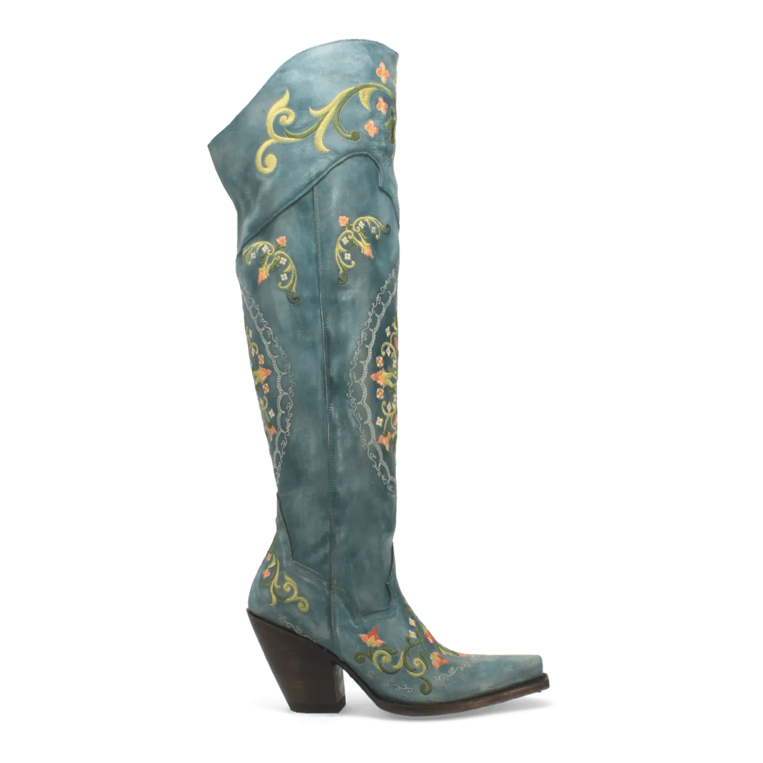 FLOWER CHILD LEATHER BOOT