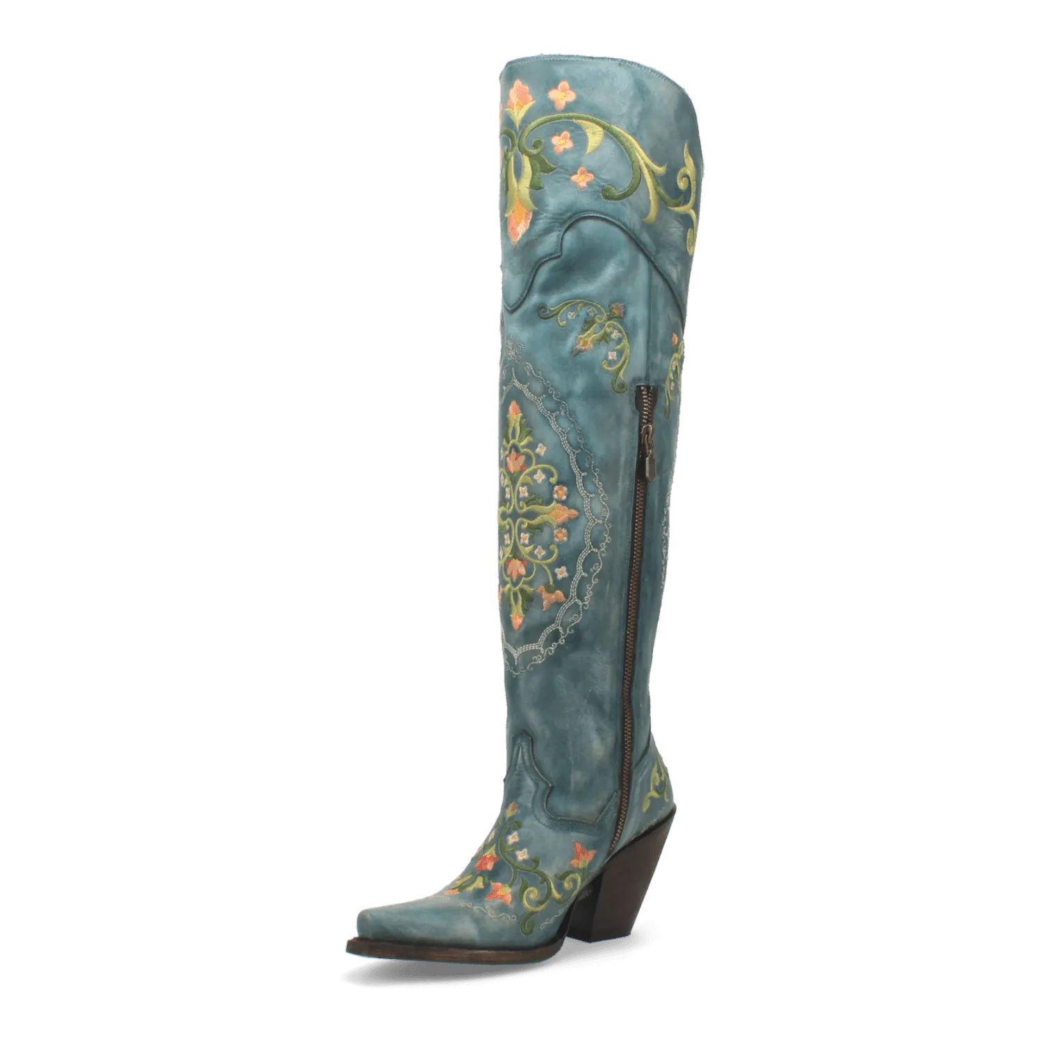 FLOWER CHILD LEATHER BOOT