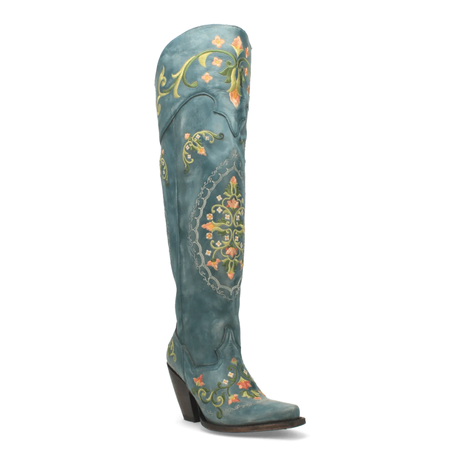 FLOWER CHILD LEATHER BOOT