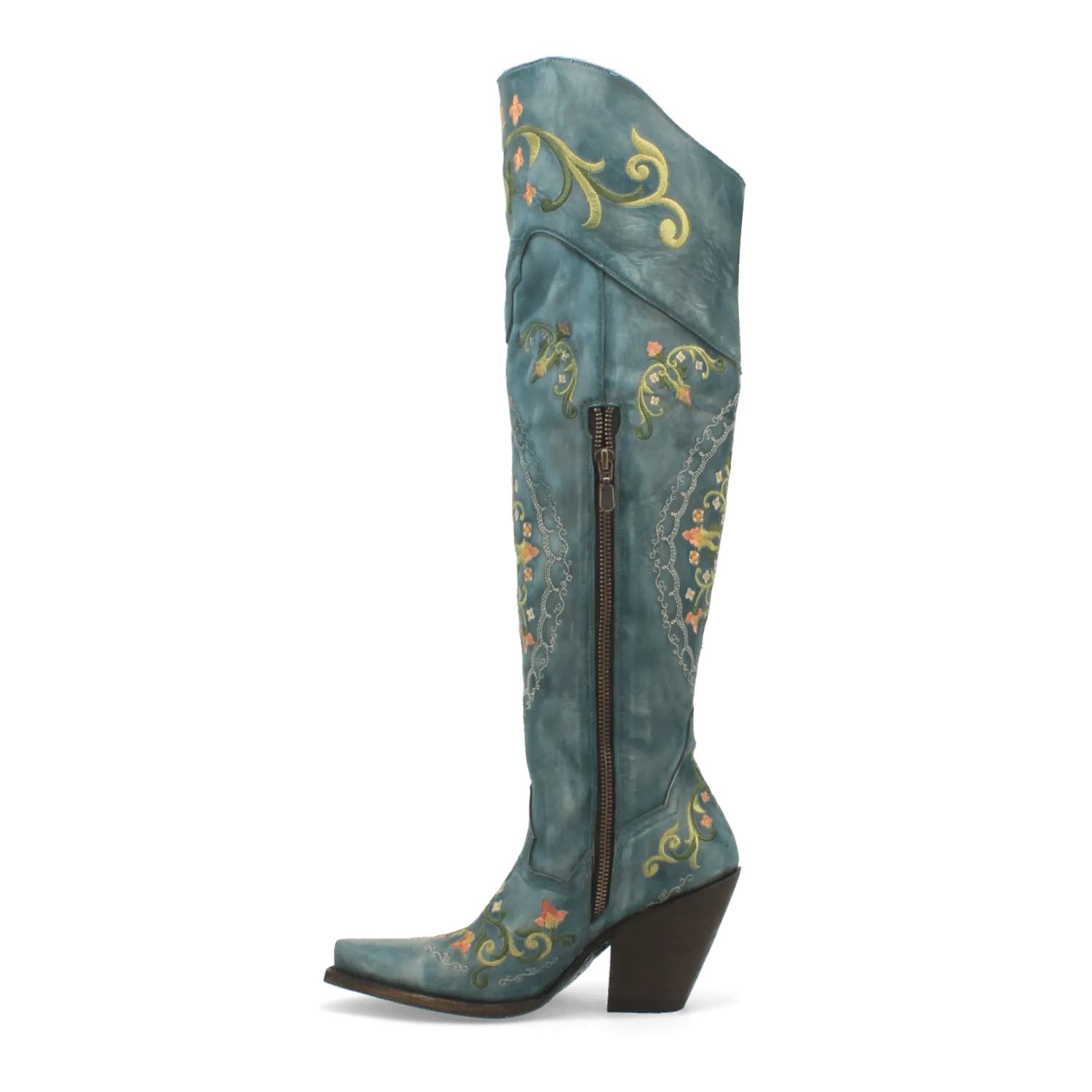 FLOWER CHILD LEATHER BOOT