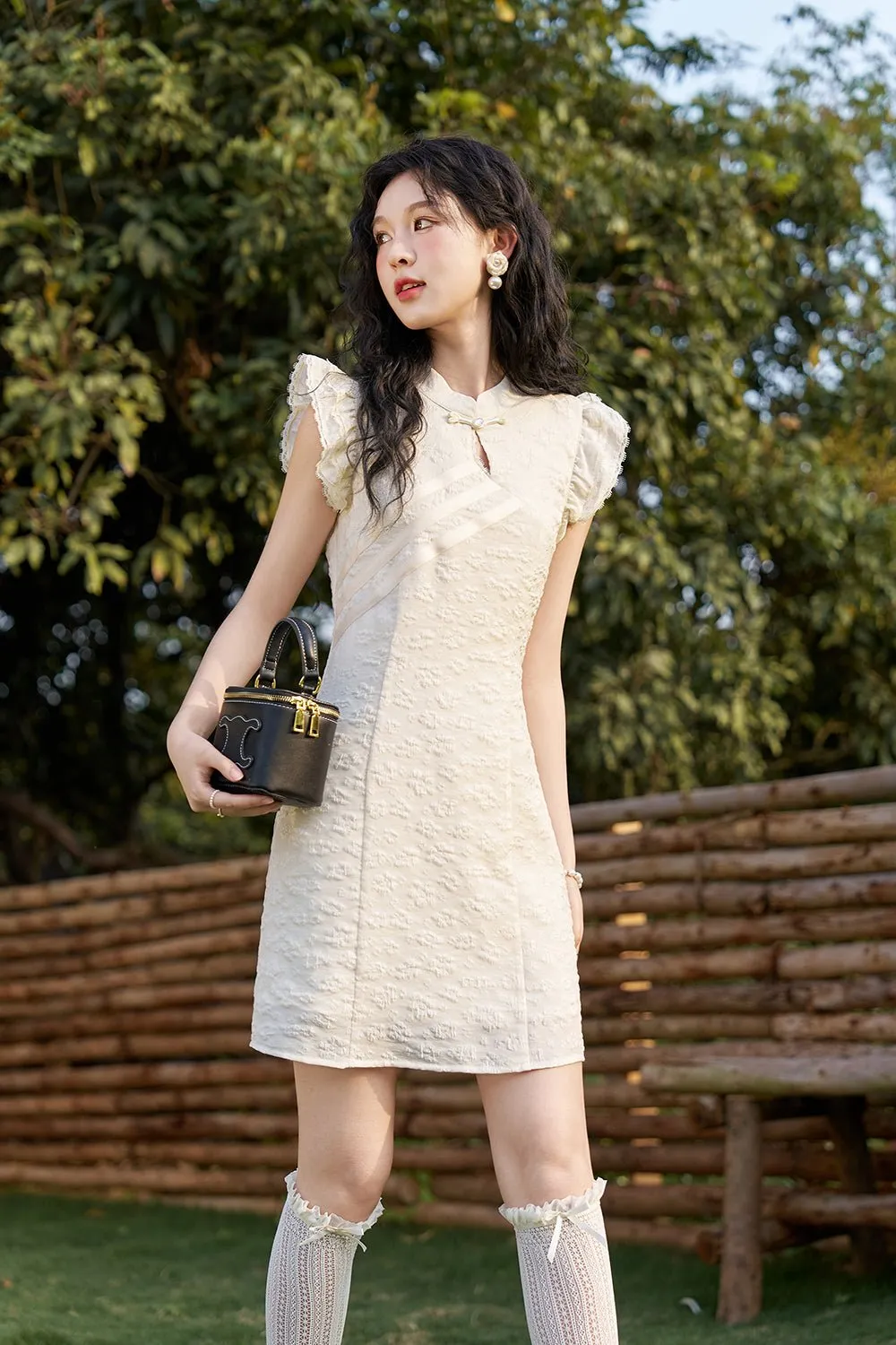 Flying Sleeve Mini Dress for Women