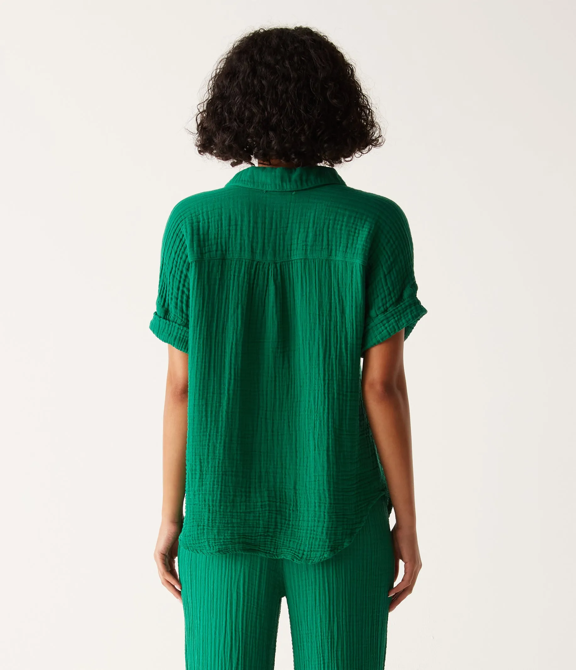 Gigi Gauze Popover Top