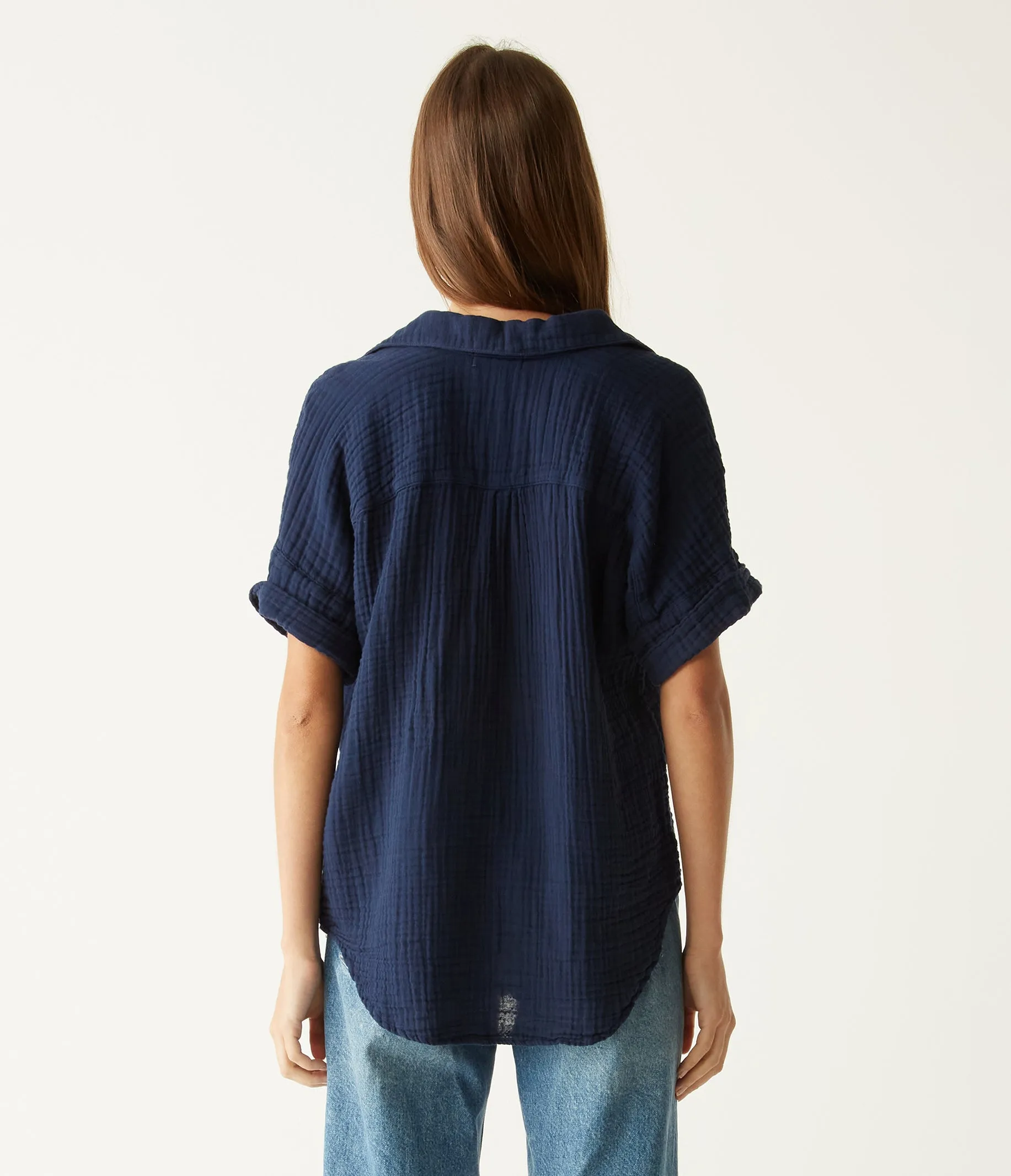 Gigi Gauze Popover Top