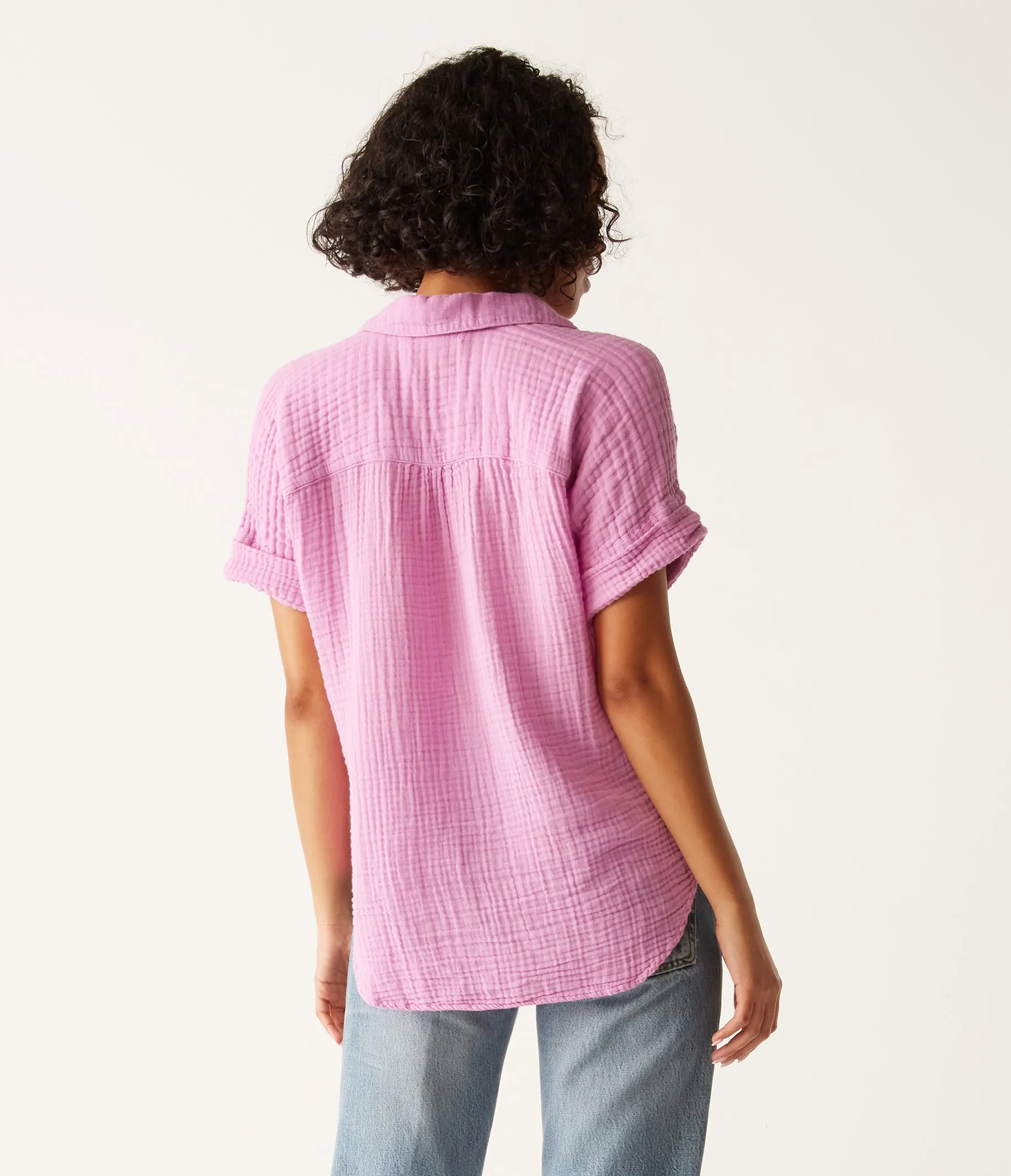 Gigi Gauze Popover Top