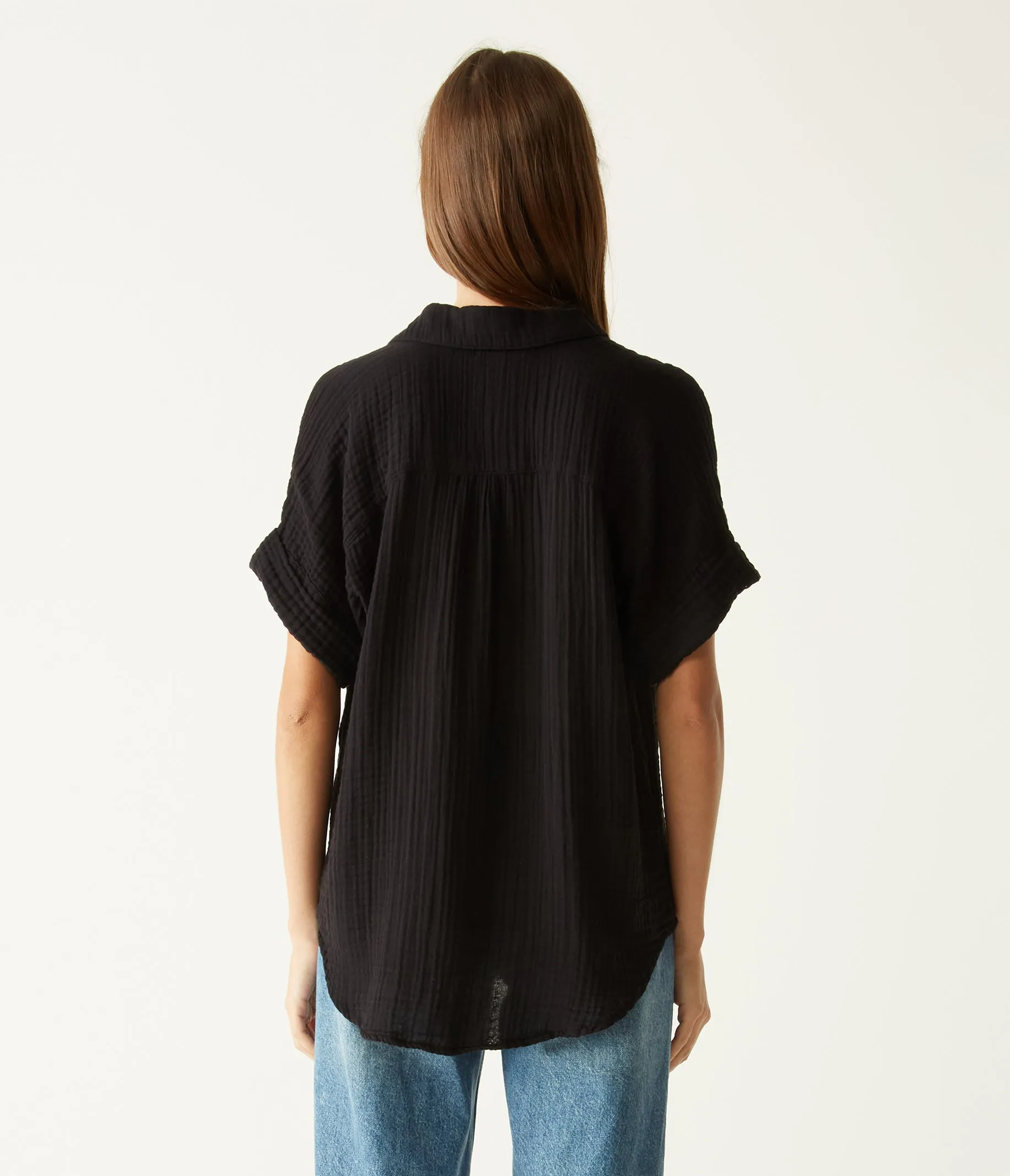 Gigi Gauze Popover Top