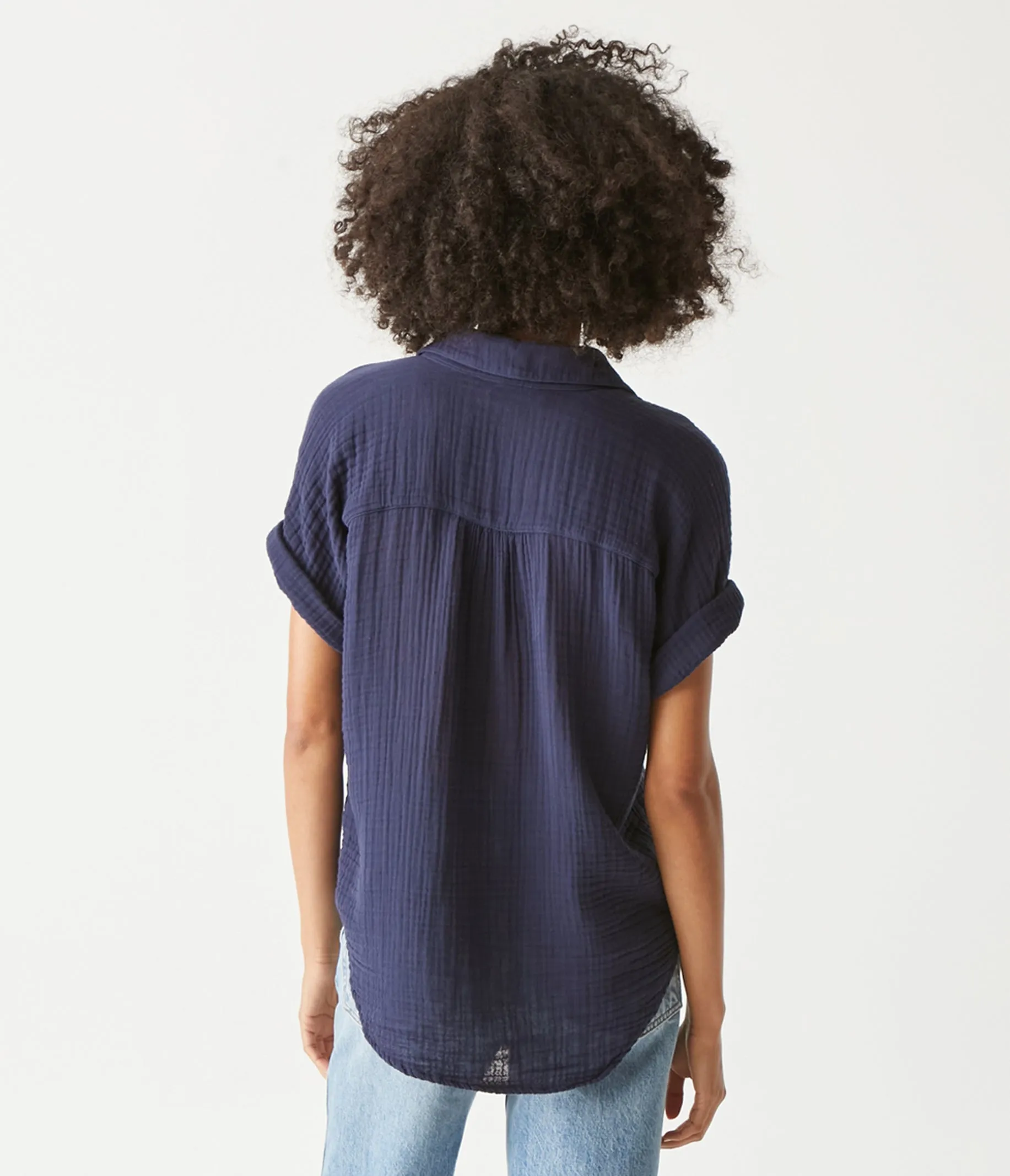 Gigi Gauze Popover Top