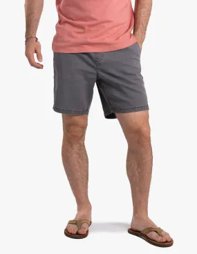 GRAY CANVAS SHORTS