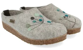 Haflinger Amaya Silver Grey Clog