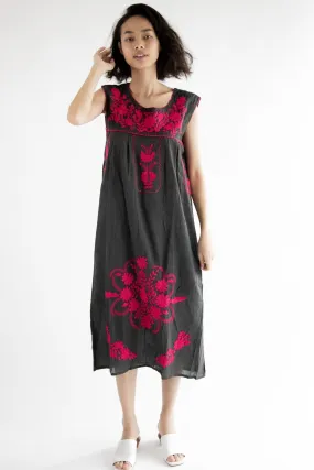 Hand Embroidered Boho Dress Helen