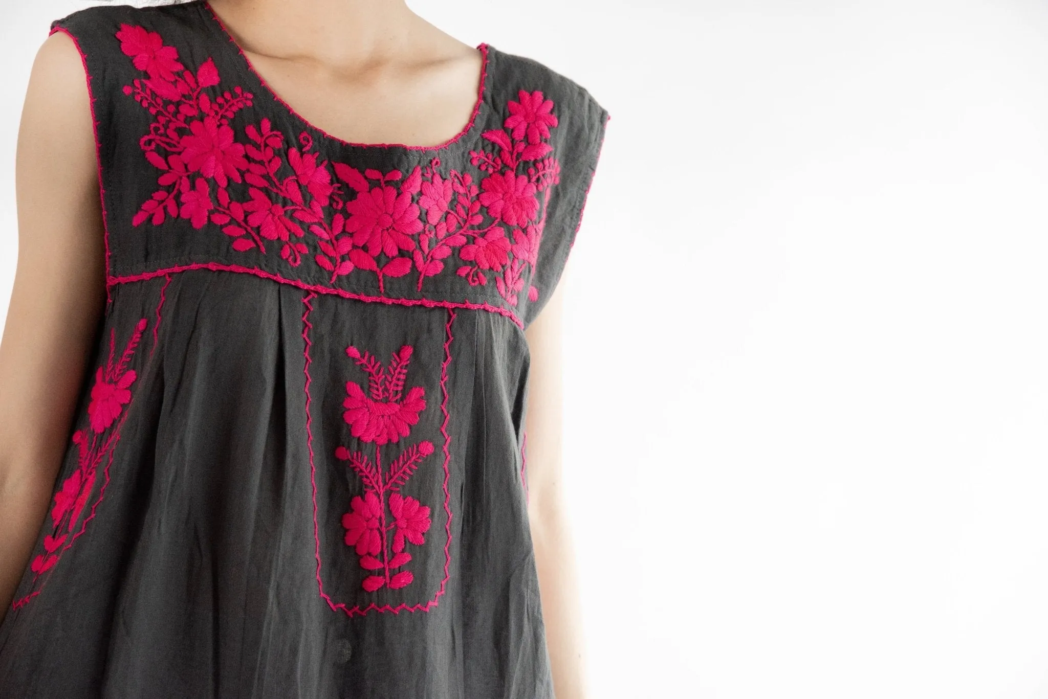 Hand Embroidered Boho Dress Helen