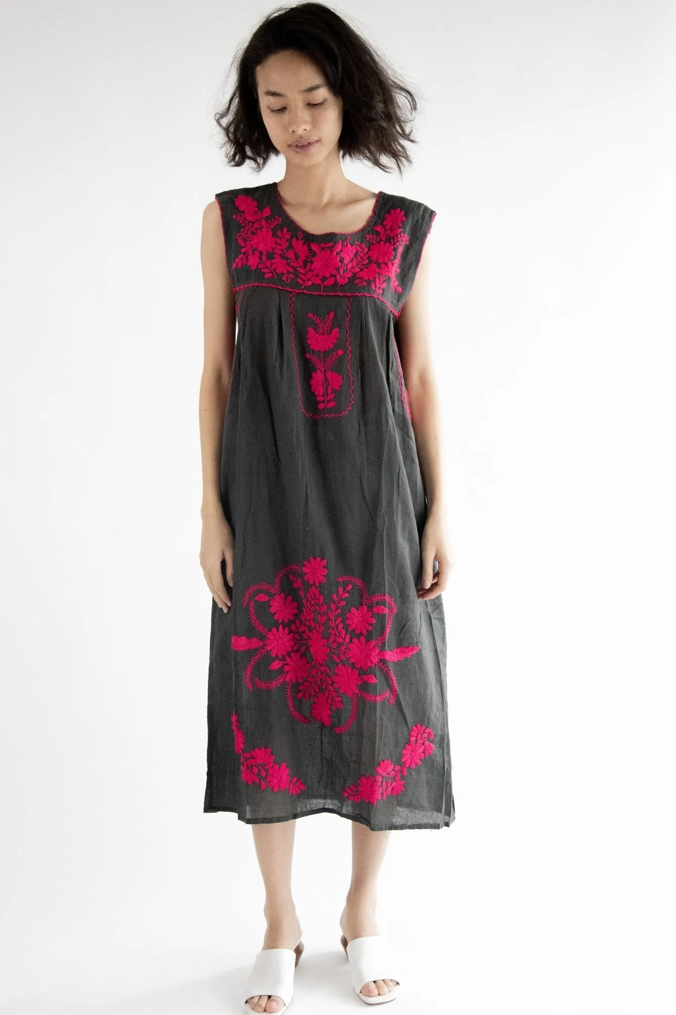 Hand Embroidered Boho Dress Helen