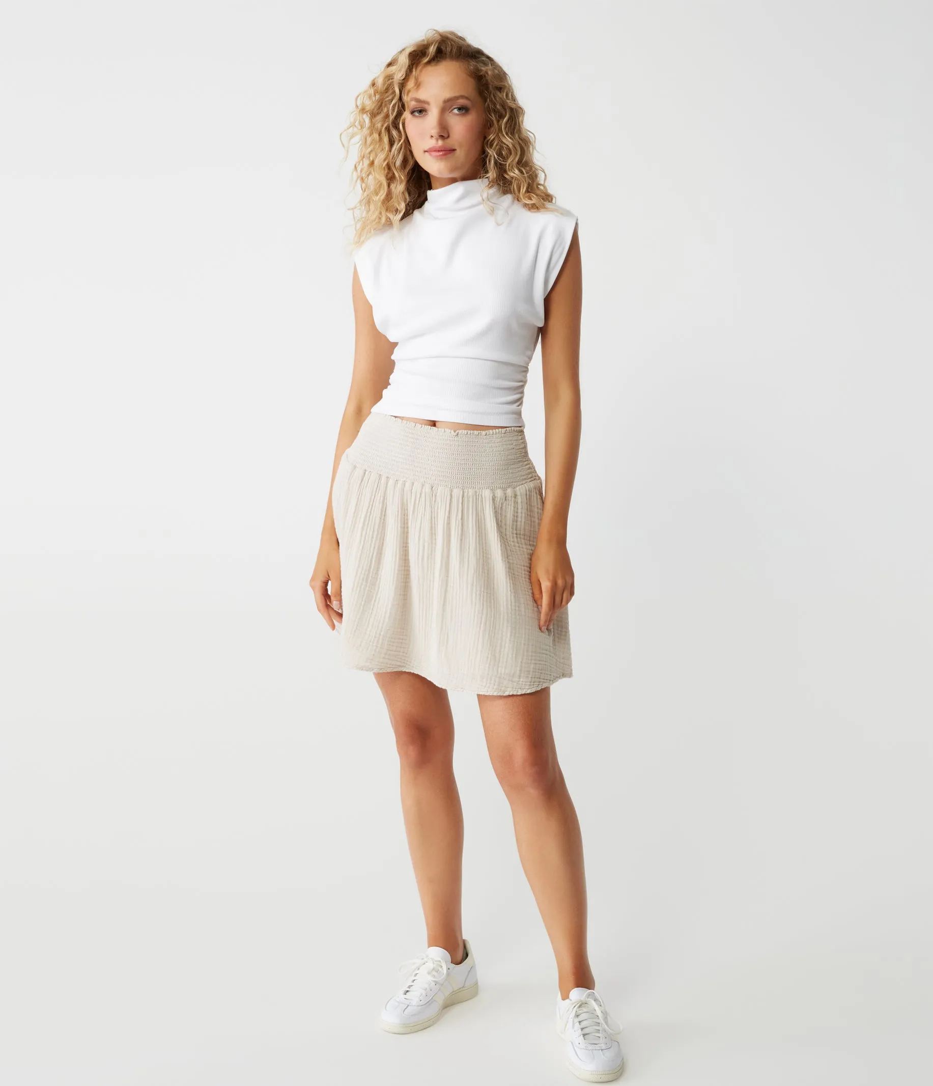 Havana Smocked Gauze Skirt