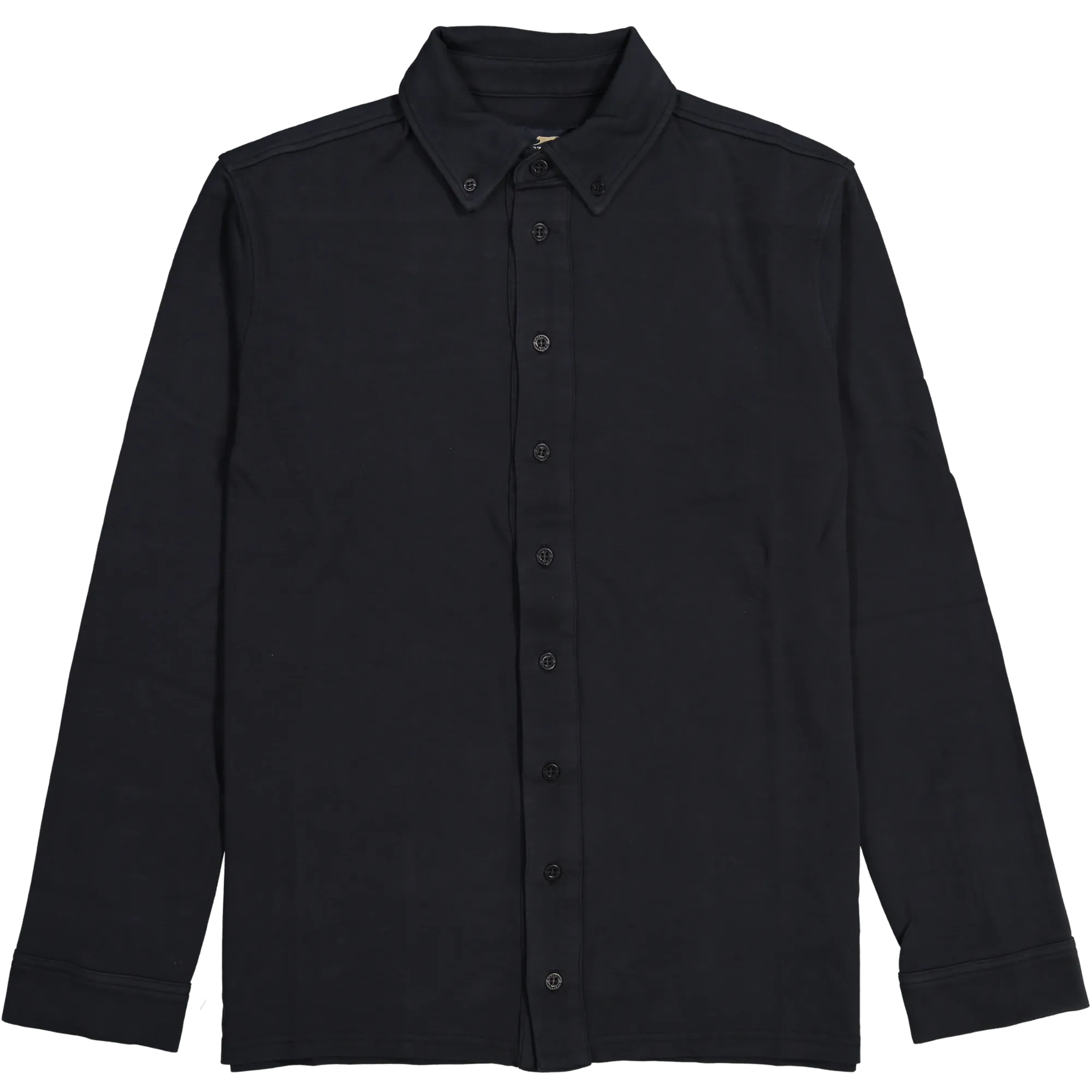 HUTTON LS BUTTON DOWN SHIRT - PANTHER BLACK