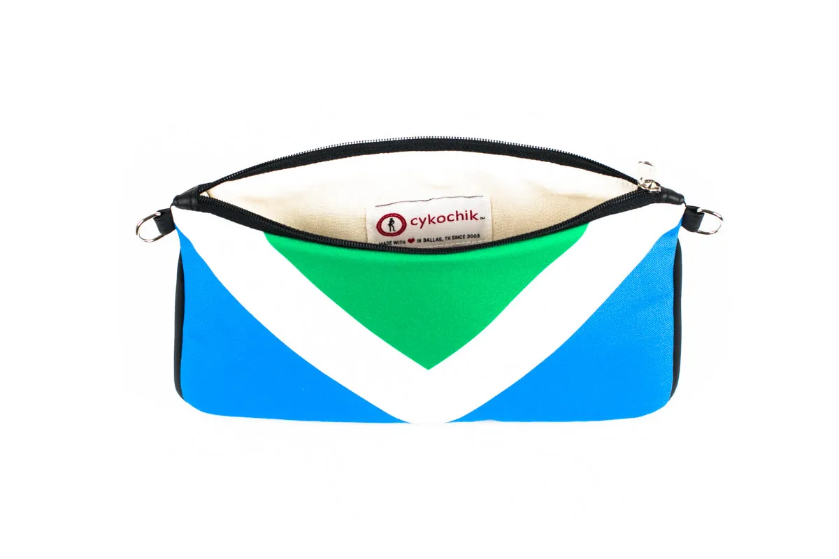 International Vegan Flag - Eco Canvas Vegan Clutch/Crossbody Bag