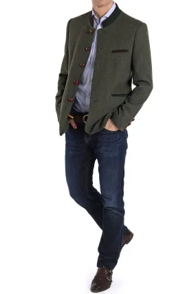 Jacket from Tyrolean loden in sage green