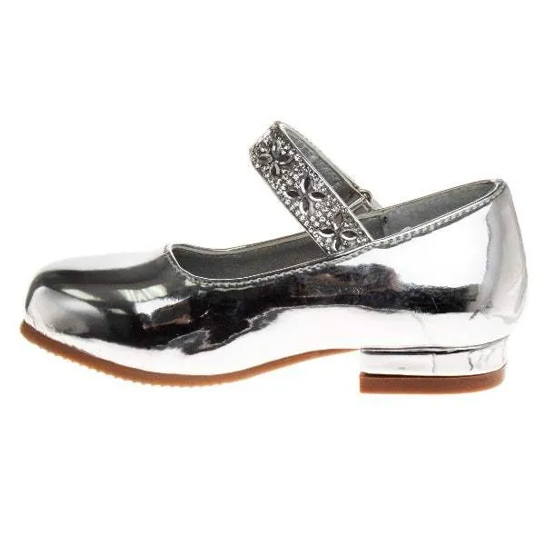 Josmo Girls Silver Dress Shoes (Toddler)