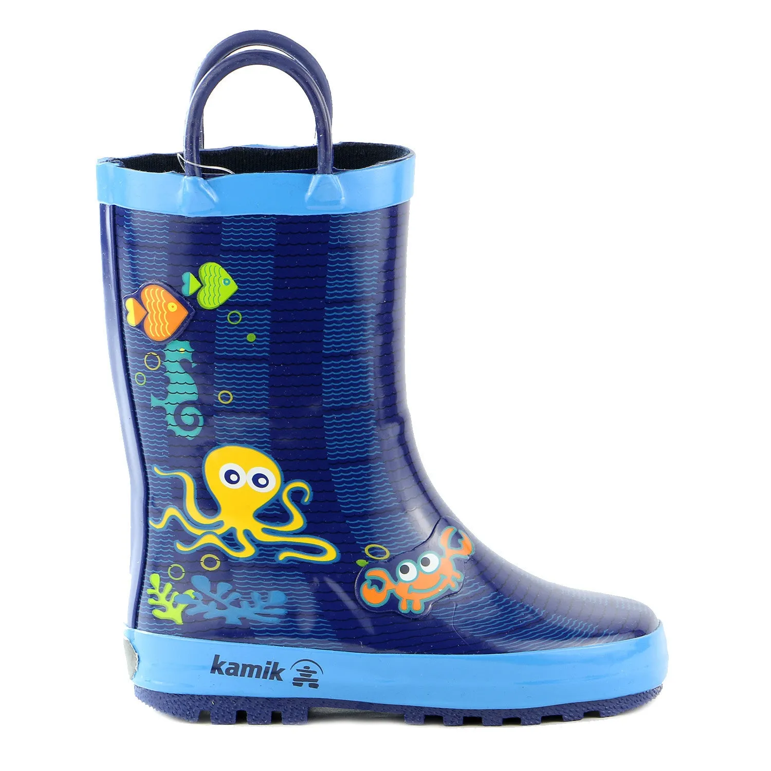 Kamik Octopus Rain Boot Shoe - LIME - Boys