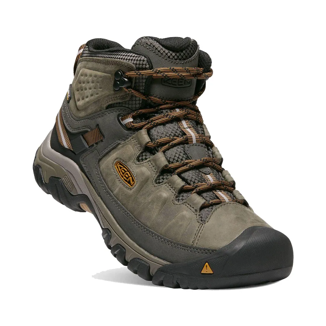 Keen Targhee III Waterproof Mid Hiking Boot - Black Olive / Golden Brown