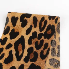 Leopard Tissue Crepe Viscose - Brown