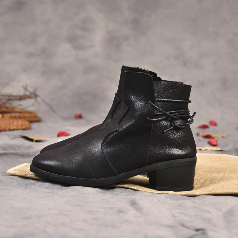 Mid-Heel Velvet Women's Boots | Gift Shoes