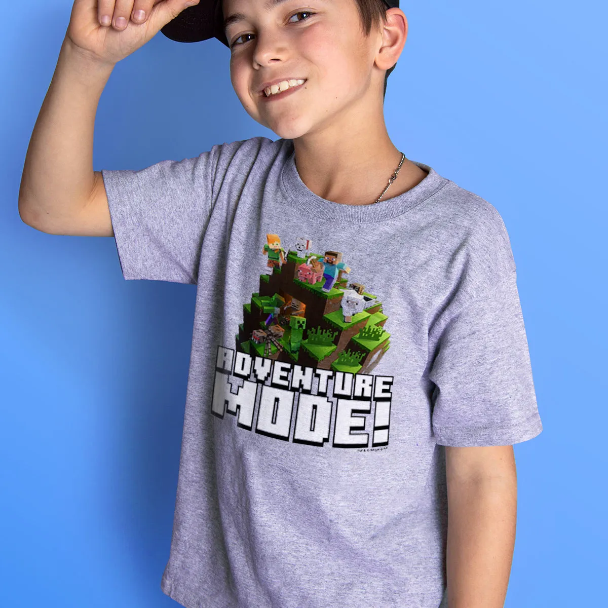 Minecraft Adventure Mode! Kids Short Sleeve T-Shirt