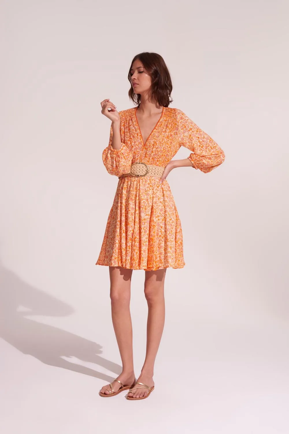 Mini Dress Anabelle - Orange Mayflower