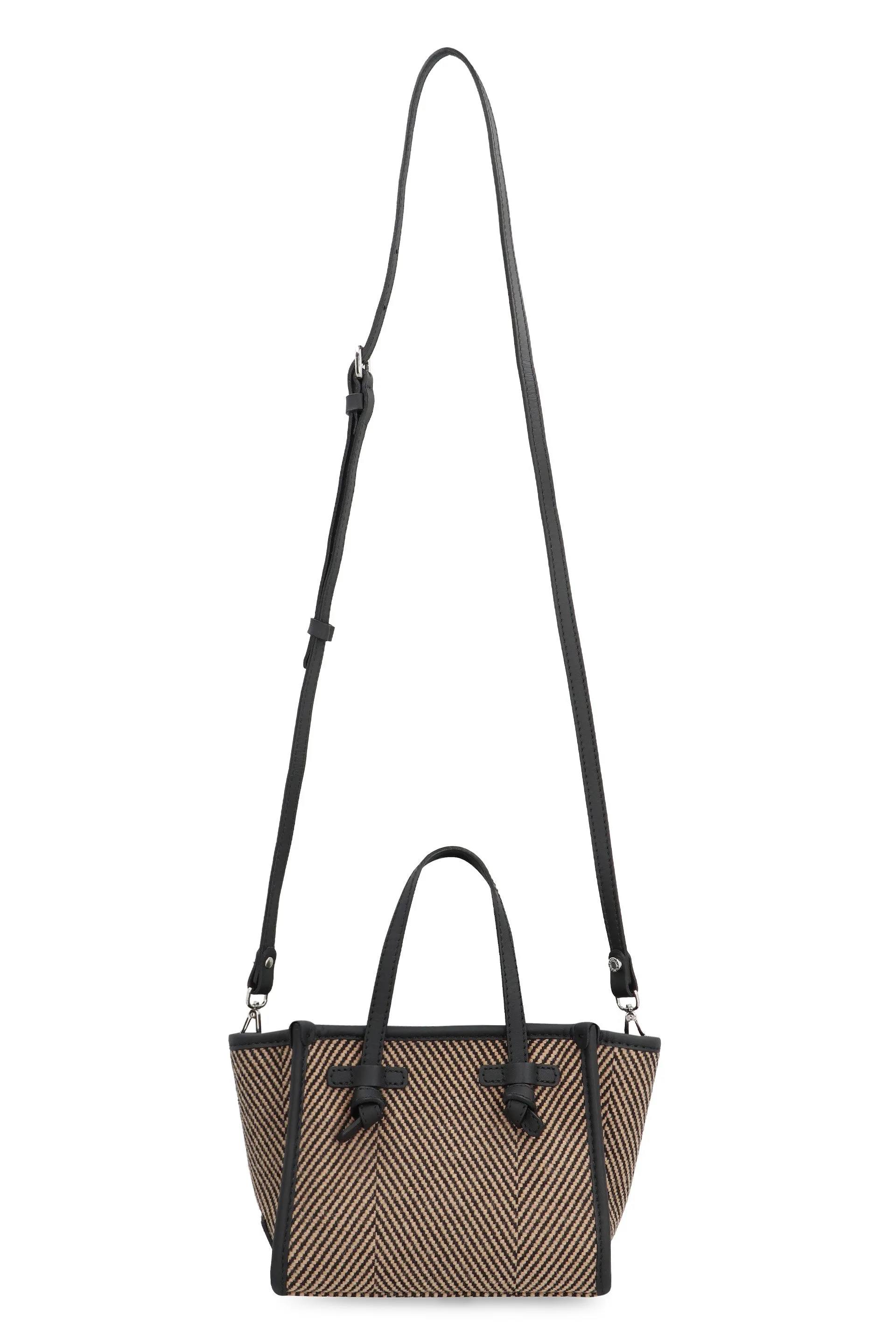 MISS MARCELLA HERRINGBONE FABRIC HANDBAG