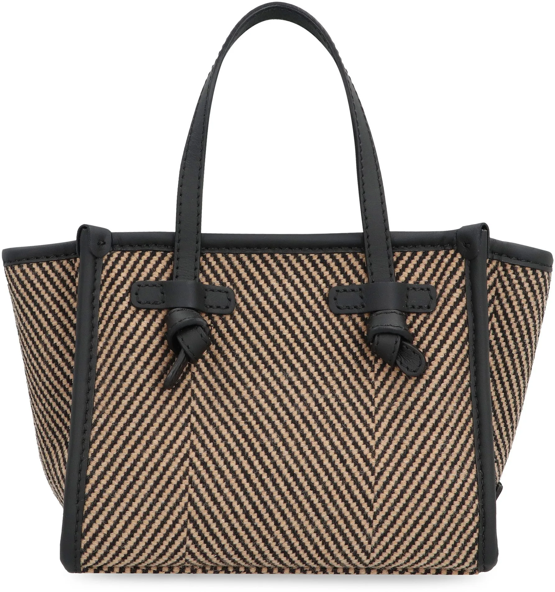 MISS MARCELLA HERRINGBONE FABRIC HANDBAG