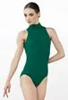 Mock neck back cutout leotard - various colours