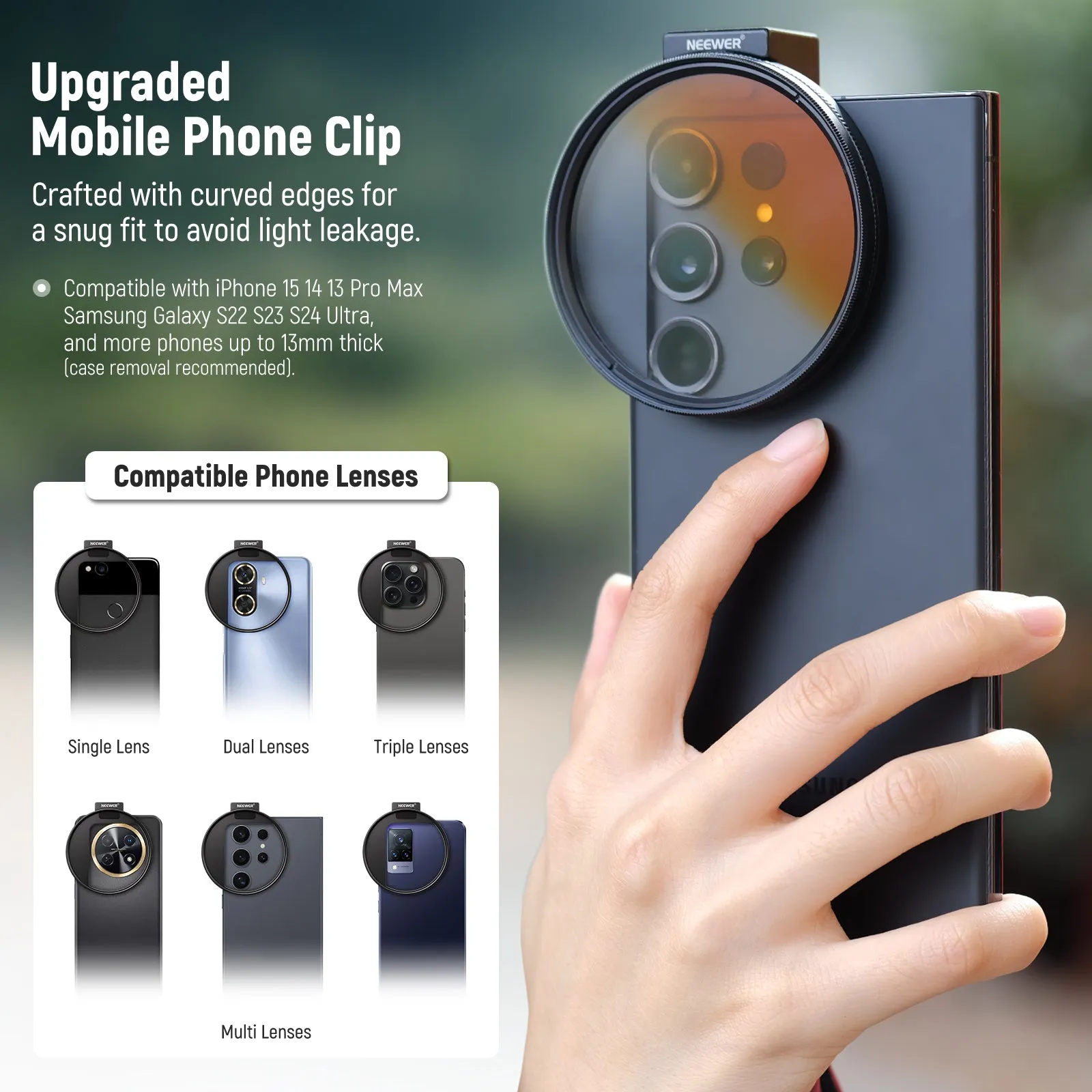 NEEWER Clip On Phone Lens Filter Kit