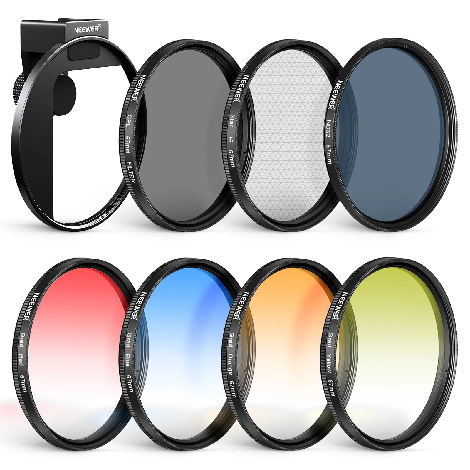 NEEWER Clip On Phone Lens Filter Kit