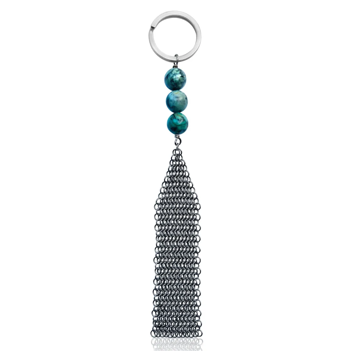 Neptunic SharkSuit Keychain with African Turquoise - Sustainable Fashion for Ocean Lovers