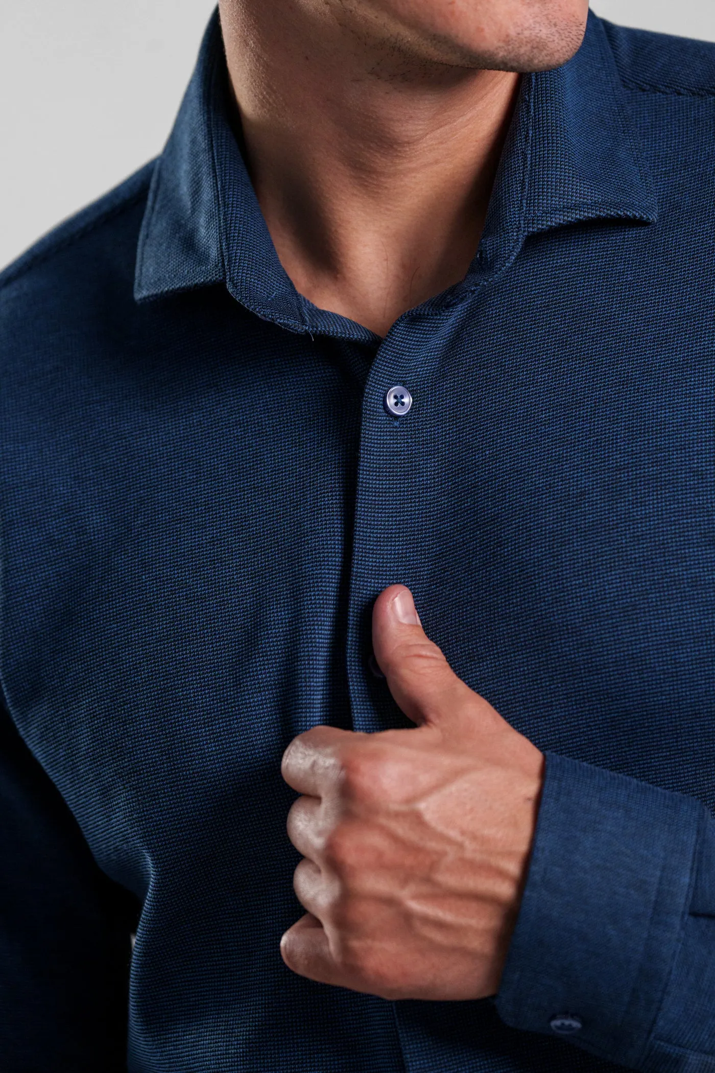 ORIGIN - Navy Long Sleeve T-Series Shirt