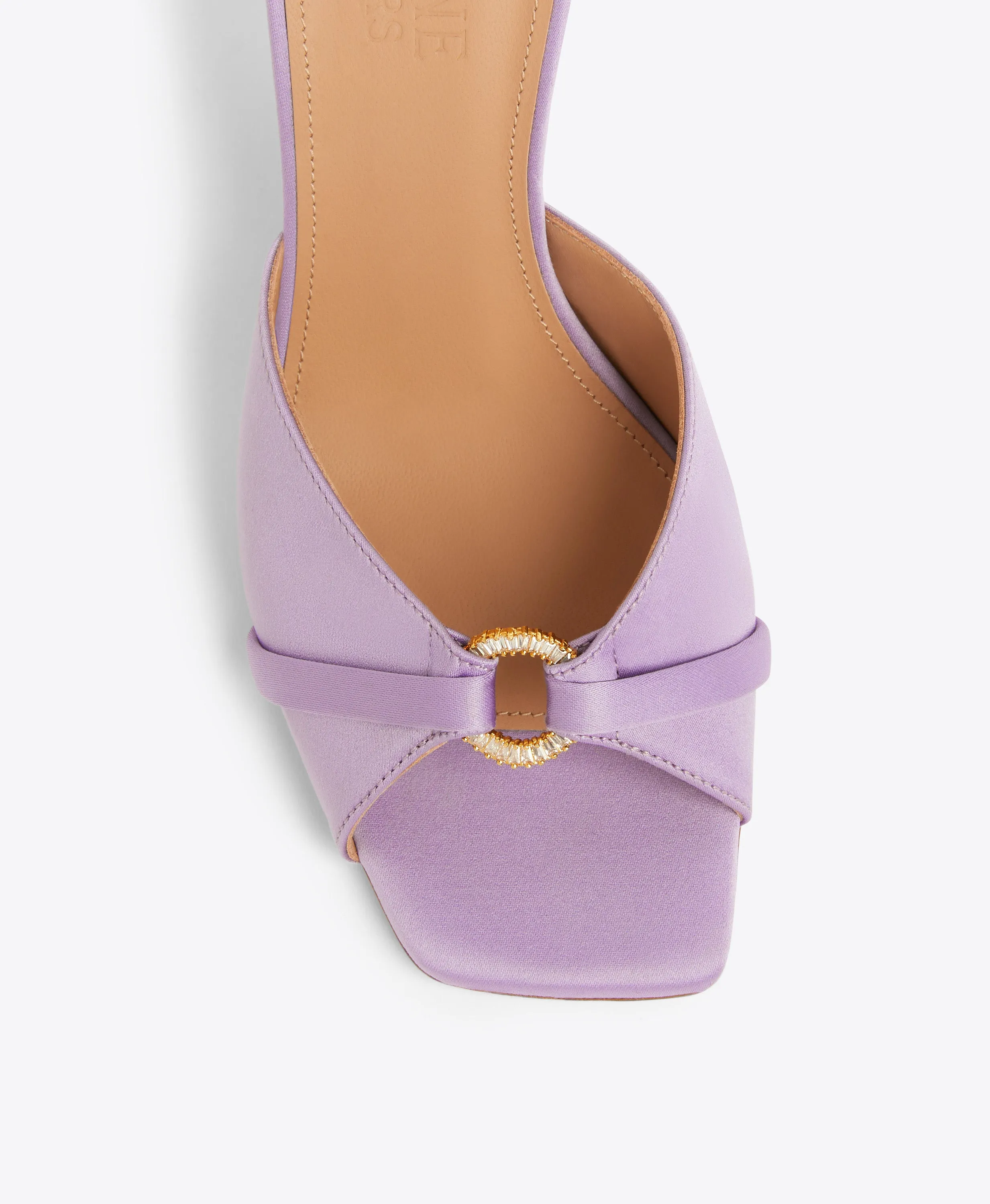 Patricia 70 Lilac Satin Sandals