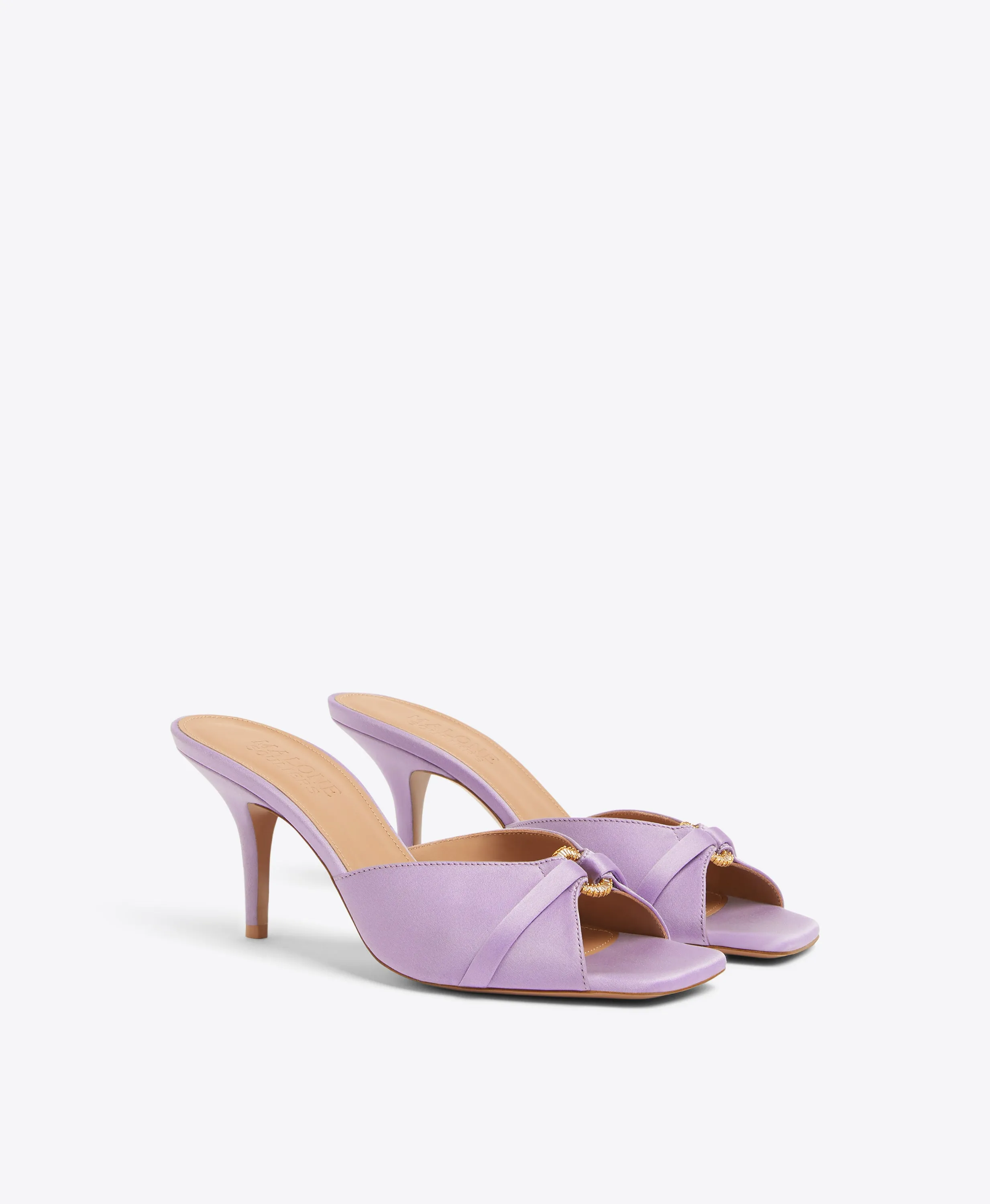 Patricia 70 Lilac Satin Sandals