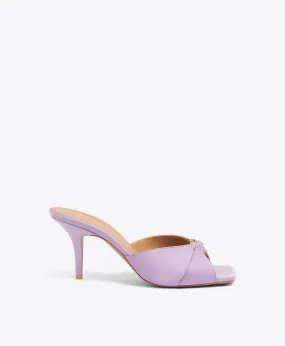 Patricia 70 Lilac Satin Sandals