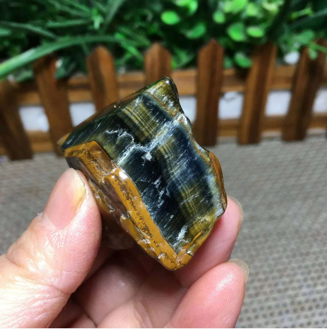 Raw Tiger’s Eye gemstone