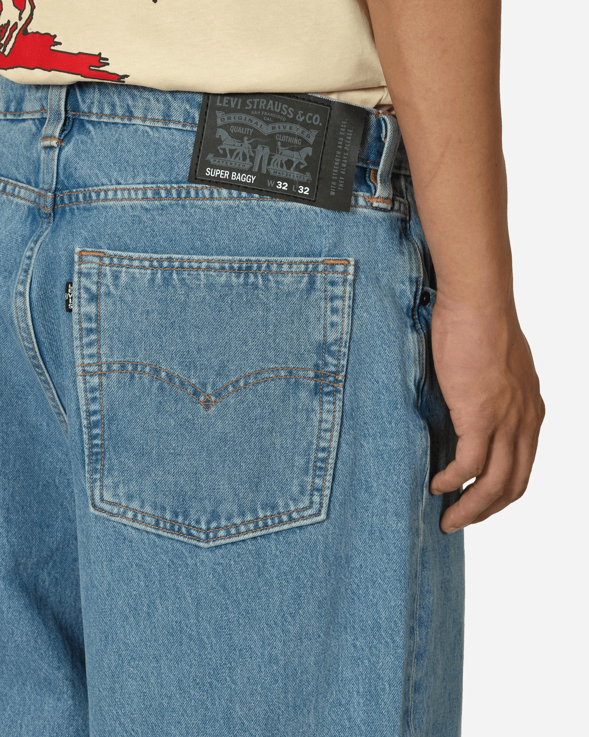 Skateboarding Super Baggy Jeans Blue