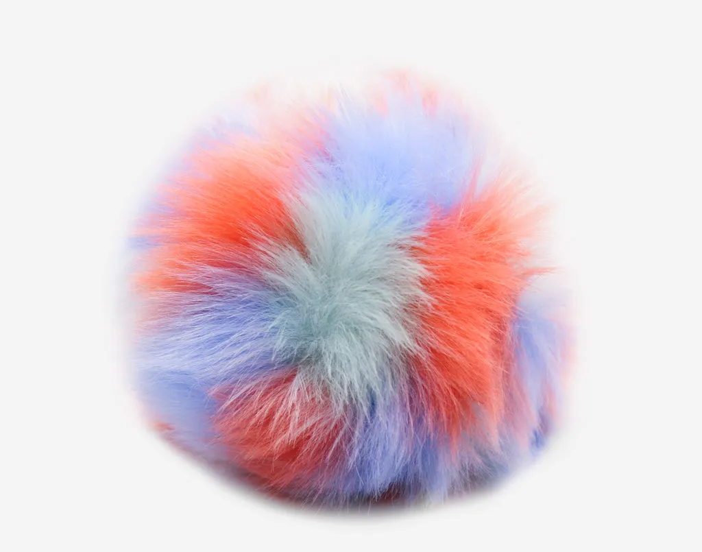 Snowcone Tri-Color Pom (Soft Blue, Seafoam, Coral)